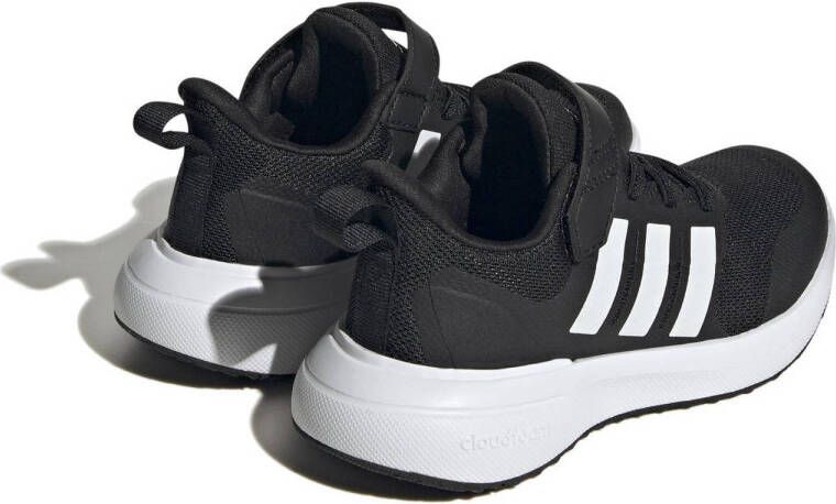 Adidas Sportswear FortaRun 2.0 Cloudfoam Schoenen met Elastische Veters en Klittenband Kinderen Zwart