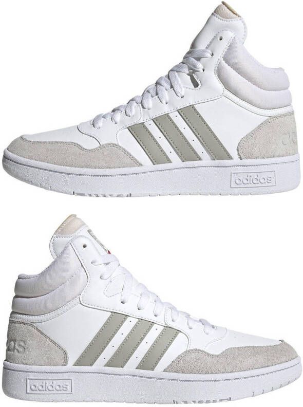 adidas Originals Hoops Mid 3.0 sneakers wit grijs