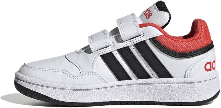 adidas Sportswear Hoops sneakers wit zwart rood