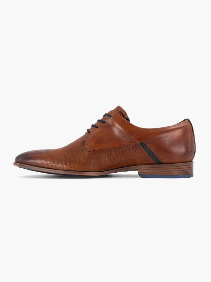 AM SHOE leren veterschoenen cognac