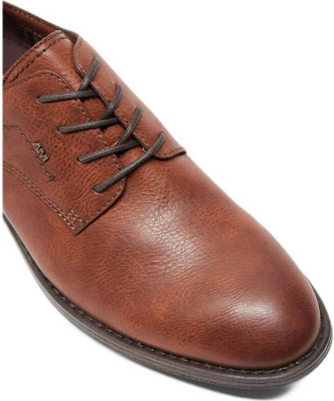 AM SHOE veterschoenen cognac