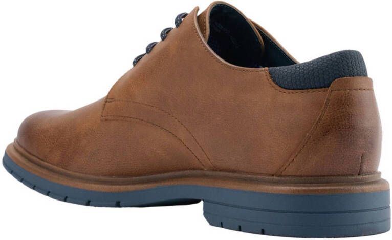 AM SHOE veterschoenen cognac