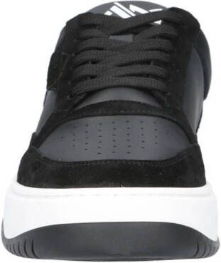 Antony Morato Ehran leren sneakers zwart