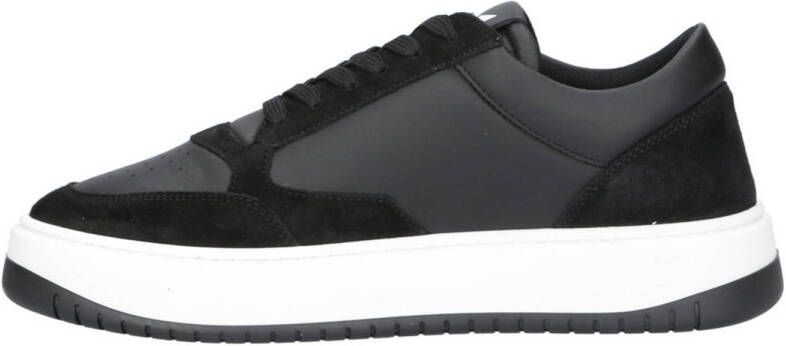 Antony Morato Ehran leren sneakers zwart