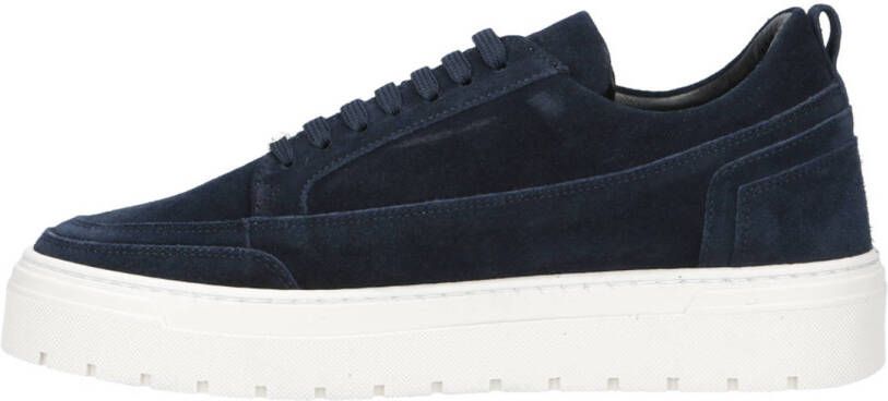 Antony Morato Flint suède sneakers donkerblauw