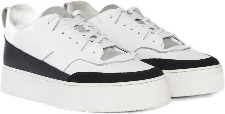 Antony Morato leren sneakers wit zwart