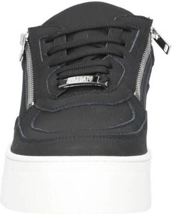 Antony Morato Zipper leren sneakers zwart