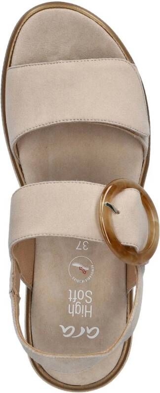 Ara Bilbao suède sandalen beige