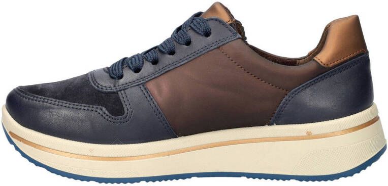 Ara Firenze comfort leren sneakers blauw bruin