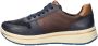 Ara Firenze comfort leren sneakers blauw bruin - Thumbnail 4