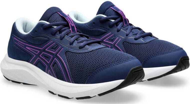 ASICS Contend 9 GS hardloopschoenen donkerblauw fuchsia