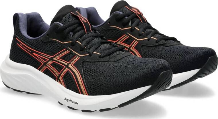 ASICS Contend 9 hardloopchoenen zwart koraalrood