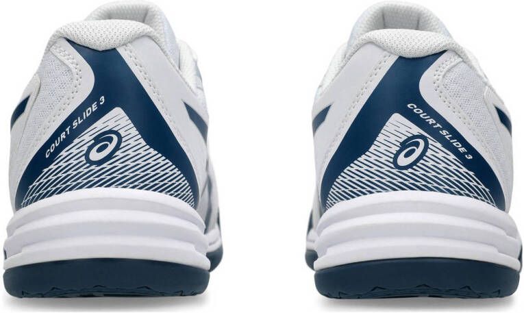 ASICS Court Slide 3 tennisschoenen wit blauw