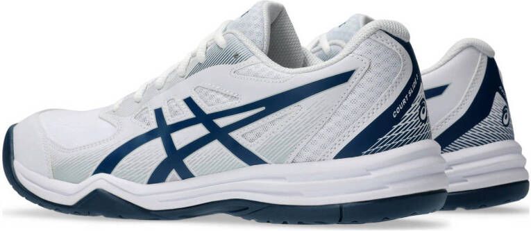 ASICS Court Slide 3 tennisschoenen wit blauw