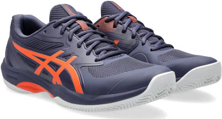 ASICS Game FF Clay OC tennisschoenen donkerblauw oranje