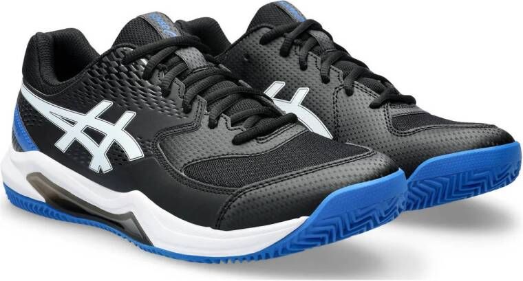 ASICS GEL DEDICATE 8 CLAY tennisschoenen zwart wit blauw