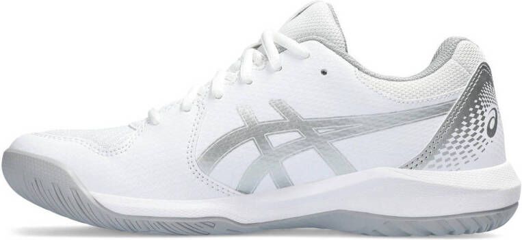 ASICS Gel-Dedicate 8 tennisschoenen wit zilvergrijs