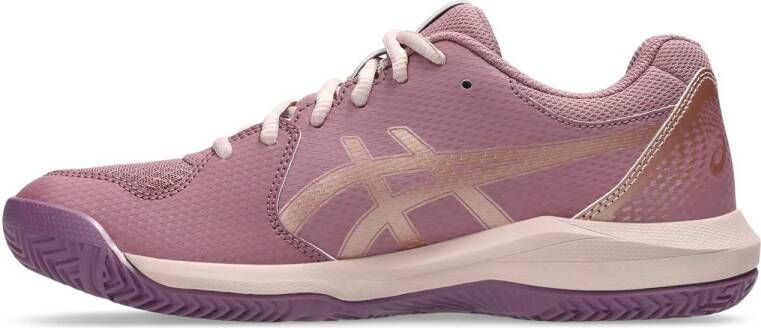 ASICS Gel-Dedicate padelschoenen oudroze wit