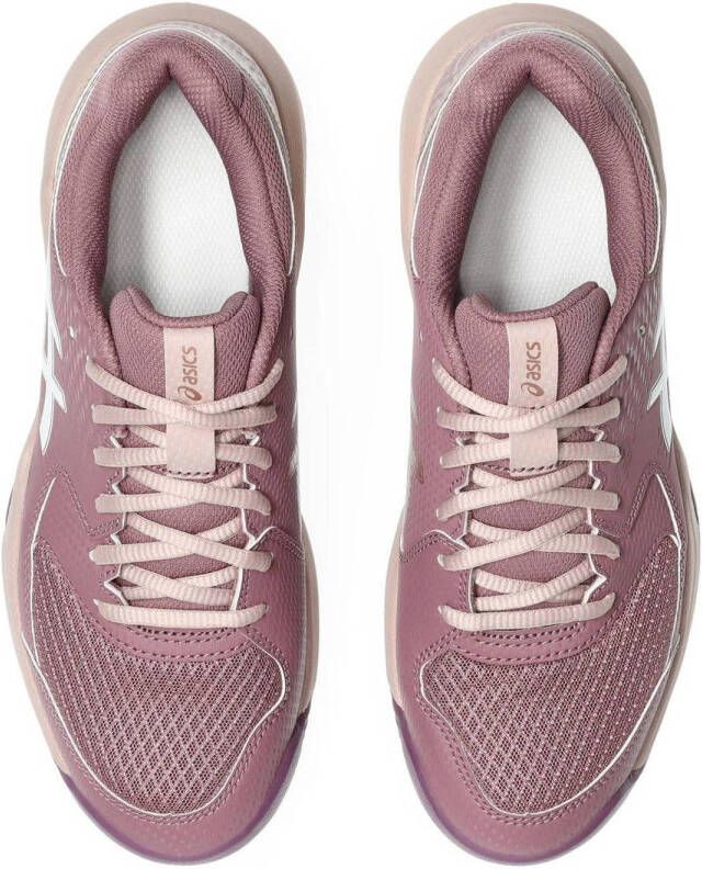 ASICS Gel-Dedicate padelschoenen oudroze wit