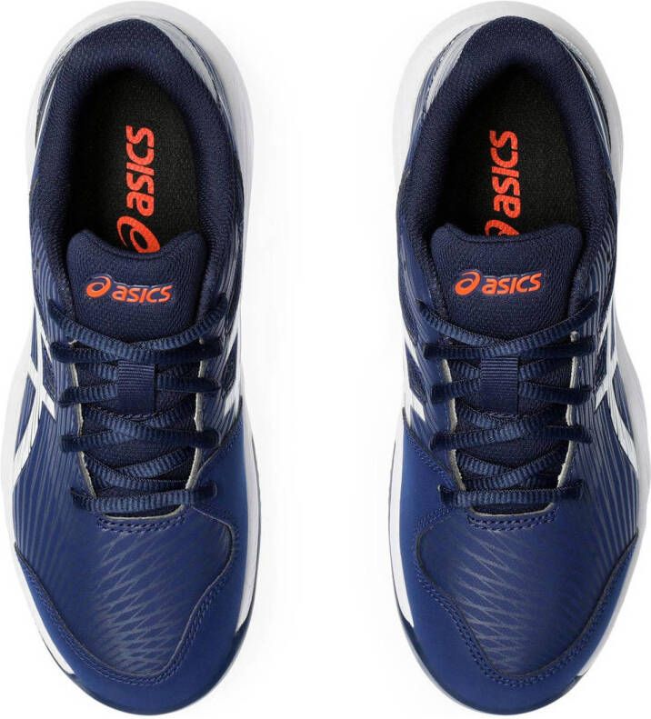 ASICS GEL GAME 9 GS CLAY OC tennisschoenen donkerblauw zilver oranje