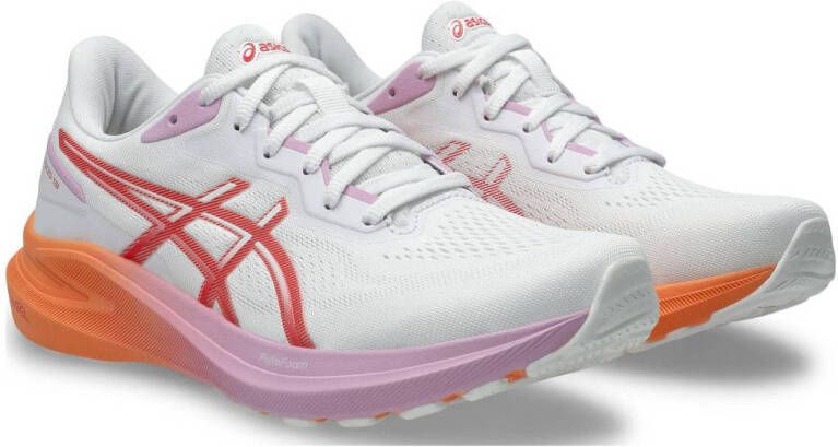 ASICS GT-1000 13 hardloopschoenen wit koraalrood roze