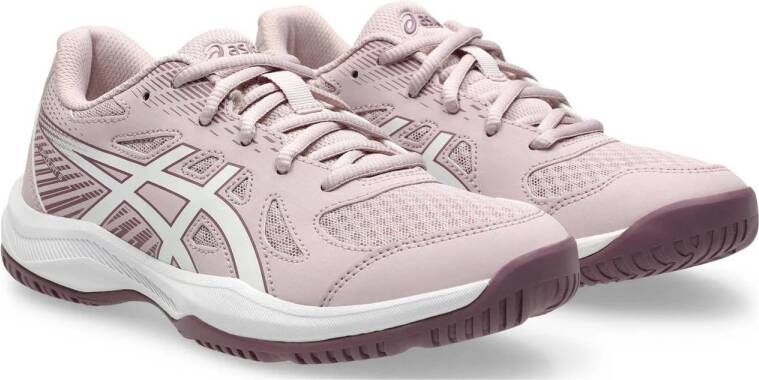 ASICS Upcourt 6 zaalsportschoenen lichtroze wit