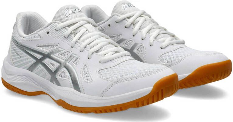 ASICS Upcourt 6 zaalsportschoenen wit zilver