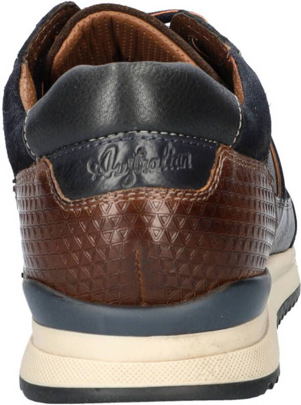 Australian leren sneakers donkerblauw