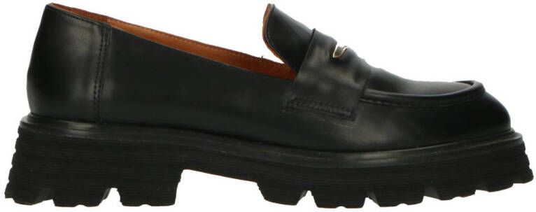 Babouche chunky leren loafers zwart