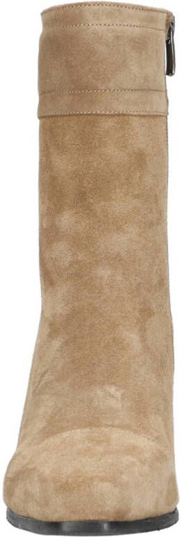 Babouche Dilara 2 suède enkellaarzen beige