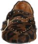 Babouche Luna 8 leren loafers met ponyhair bruin - Thumbnail 2