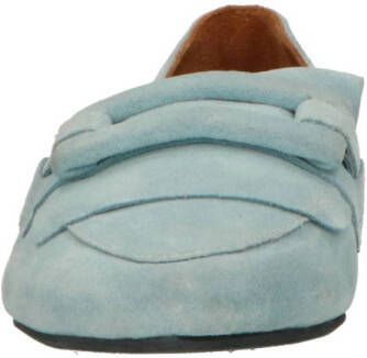 Babouche Lynn 2 suède loafers lichtblauw