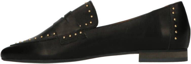 Babouche Perry 2 leren loafers met studs zwart