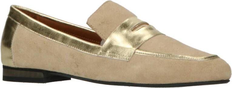 Babouche Pip 35 suède loafers beige goud