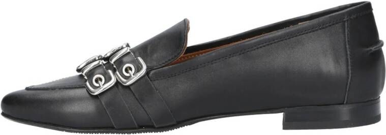 Babouche Vera 1 leren loafers zwart