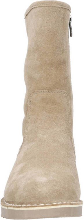 Babouche Vivian 2 suède enkelboots taupe