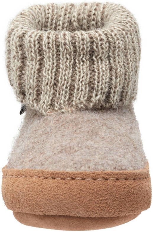 Bergstein wollen pantoffels beige