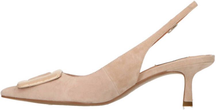 Bibi Lou suède slingback pumps beige