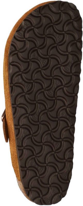 Birkenstock Boston Braided suède clogs cognac