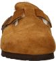 Birkenstock Boston Shearling gevoerde suède clogs cognac - Thumbnail 2