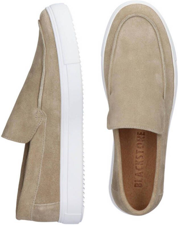 Blackstone Barron suède loafers beige