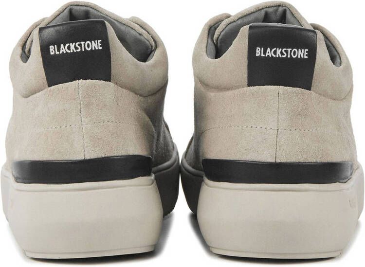 Blackstone YG22 suède sneakers lichtgrijs