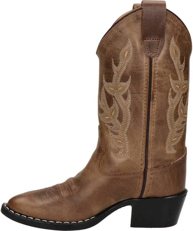 Bootstock leren cowboy laarzen cognac