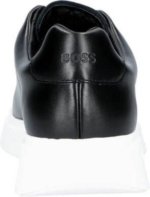 BOSS leren sneakers zwart