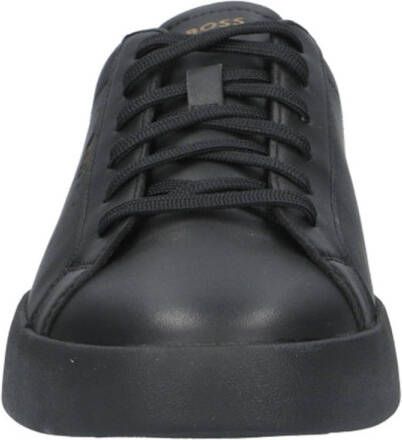 BOSS leren sneakers zwart