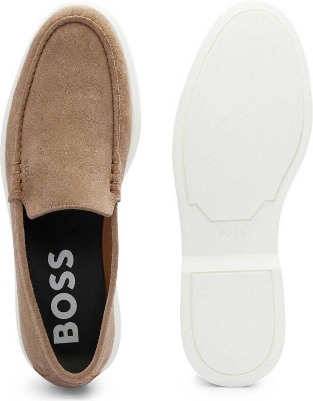 BOSS Sienne suède loafers beige