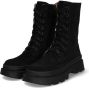 Braqeez 422723-589 Meisjes Veterboots Zwart Suède Veters - Thumbnail 7