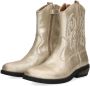 Braqeez 424730-995 Meisjes Cowboy Boots Goud Suède Ritssluiting - Thumbnail 3