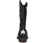 Braqeez 424739-589 Meisjes Cowboy Boots Zwart Leer Ritssluiting - Thumbnail 3