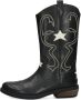 Braqeez 424739-589 Meisjes Cowboy Boots Zwart Leer Ritssluiting - Thumbnail 4